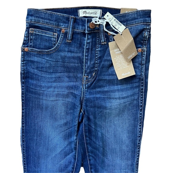 NWT Madewell 10" High-Rise Skinny Jeans in Danny Wash: TENCEL™ Denim Edition 24 - Picture 6 of 10